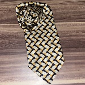 WOODWARD TIE gold and black tie